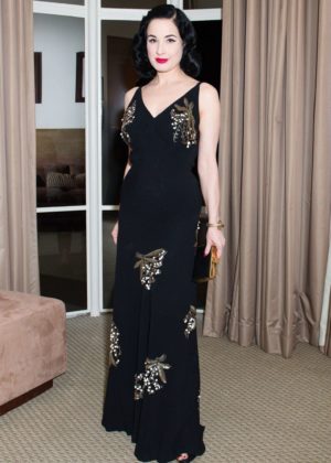Dita Von Teese - Valentino and Instyle Cocktail Party in Los Angeles